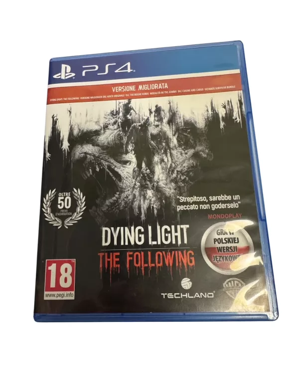 GRA DYING LIGHT THE FOLLOWING NA PS4