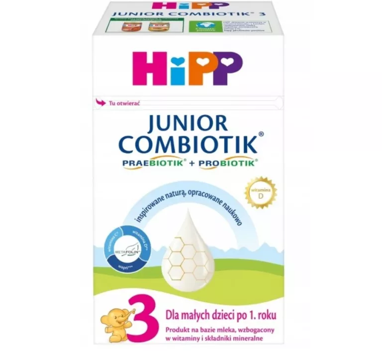 HIPP JUNIOR COMBIOTIK 3 MLEKO DLA DZIECI PO 1. ROKU 550 G