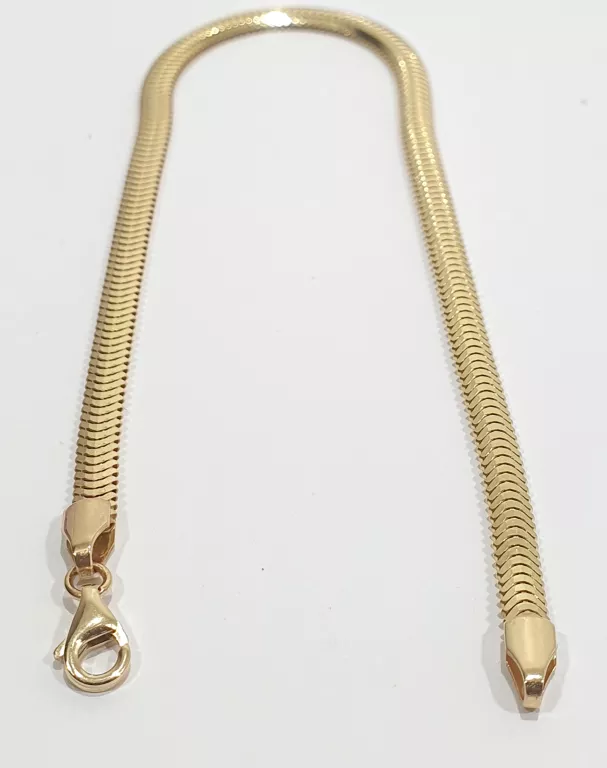 ZŁOTA BRANSOLETKA TAŚMA /PŁASKA ŻMIJKA PR.585 4,17G 18,5CM