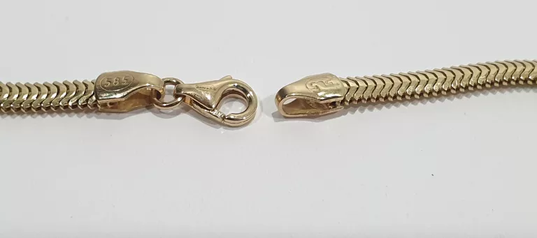 ZŁOTA BRANSOLETKA TAŚMA /PŁASKA ŻMIJKA PR.585 4,17G 18,5CM