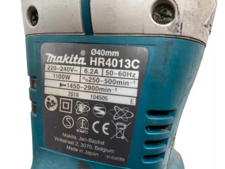 MŁOT UDAROWO-OBROTOWY MAKITA HR4013C 1100W SDS-MAX 2018R WALIZKA