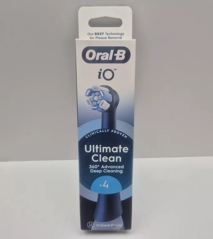 ORYGINALNE KOŃCÓWKI SZCZOTECZKI ORAL-B IO ULTIMATE CLEAN CZARNY 4SZT.