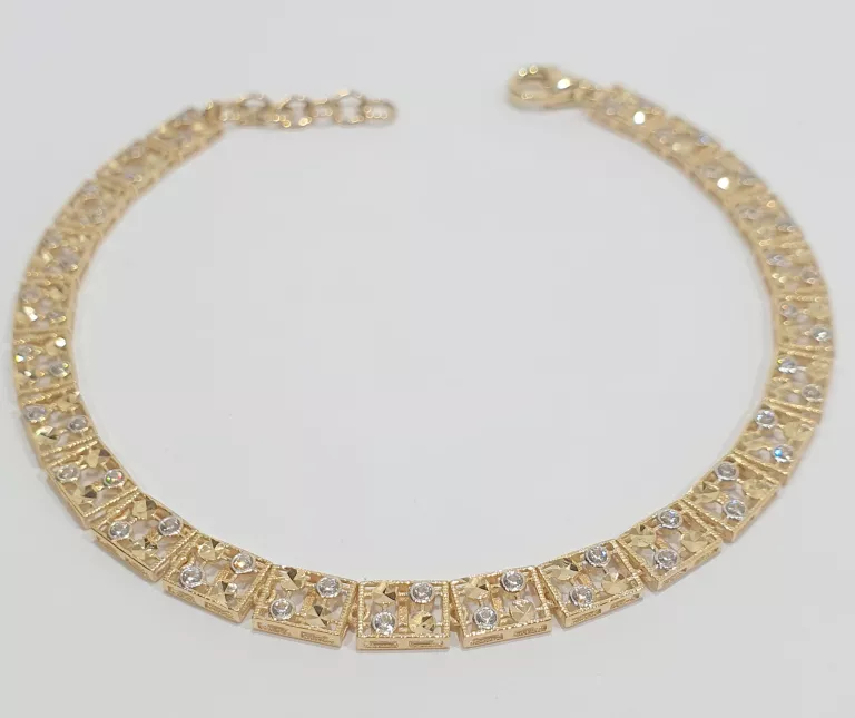 ELEGANCKA ZŁOTA BRANSOLETKA PR.585 5,24G 17-20CM
