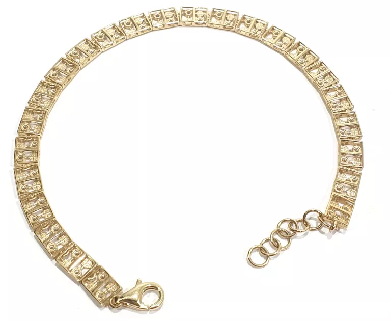ELEGANCKA ZŁOTA BRANSOLETKA PR.585 5,24G 17-20CM