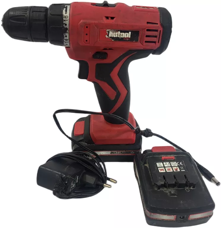 WIERTARKO-WKRĘTARKA NUTOOL RED NPK14LPL 14, 4V 2 X BATERIA ŁADOWARKA