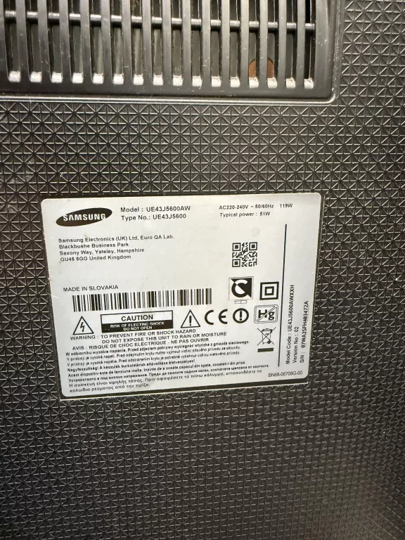 TELEWIZOR SAMSUNG UE43J5600