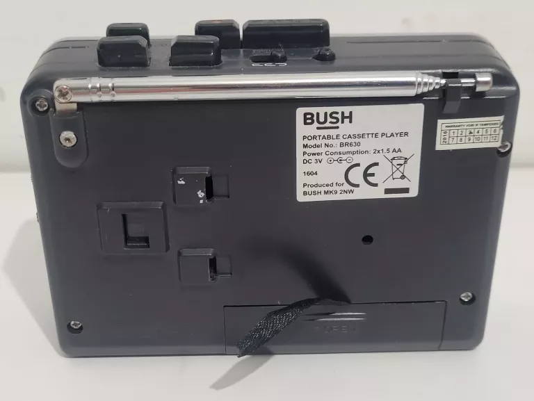 WALKMAN ODTWARZACZ KASET RADIO PRZENOŚNE Z GŁOŚNIKIEM BUSH MODEL BR630