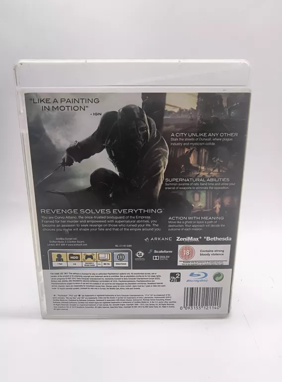 DISHONORED PS3 PLAYSTATION 3