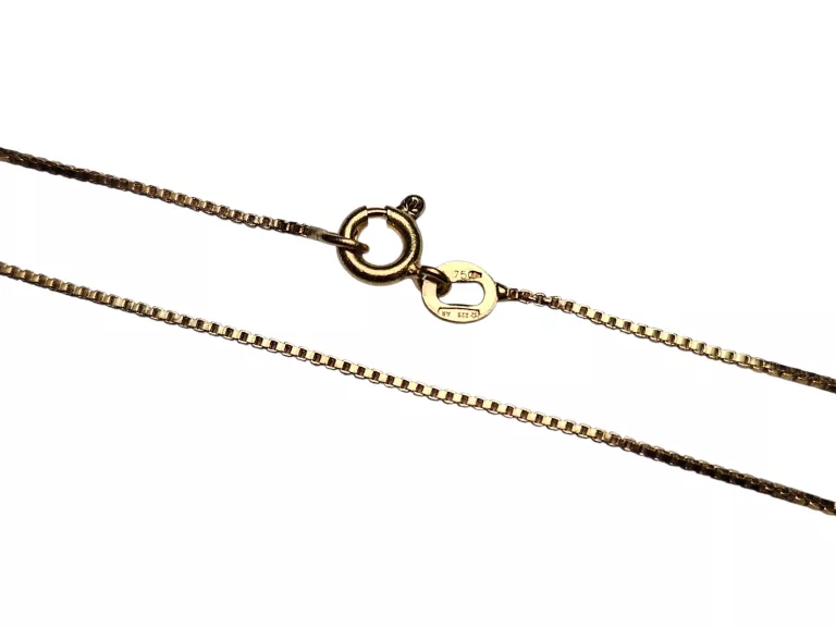 delikatny-zloty-lancuszek-splot-kostka-proby-750-41cm-stan-11323-2