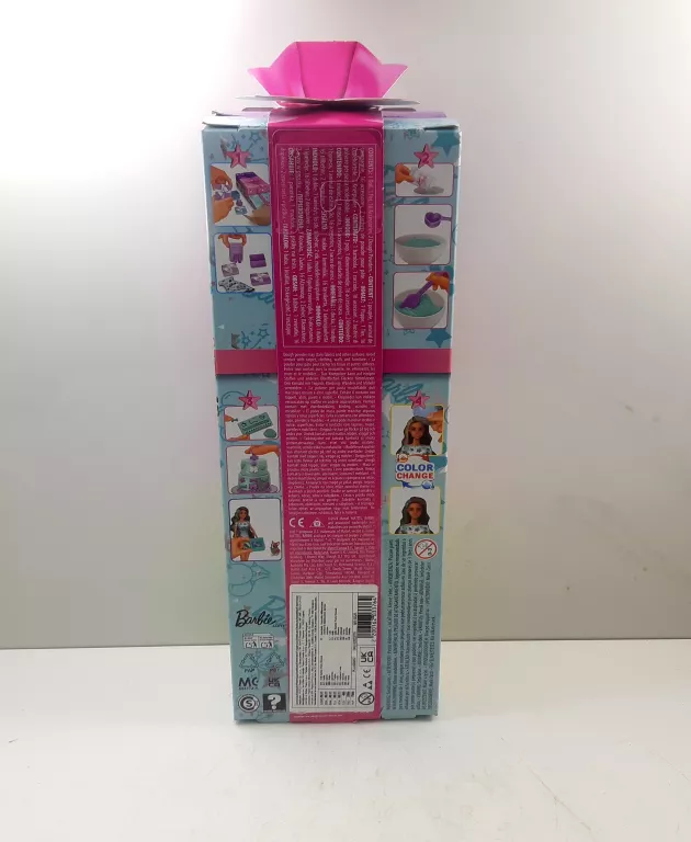LALKA BARBIE PARTY UNBOXED W ZESTAWIE 10 NIESPODZIANEK #BRUNETKA