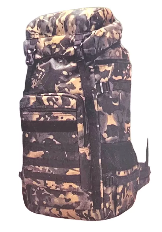 WILD TREK PLECAK SURVIVALOWY PRZETRWANIA 6000 OXFORD 60L KAMUFLAŻ + 15EL.