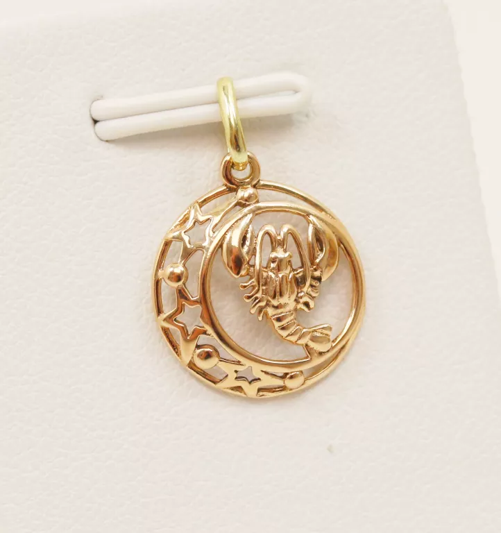 ZŁOTA ZAWIESZKA 585 ZNAK ZODIAKU RAK 1,01G