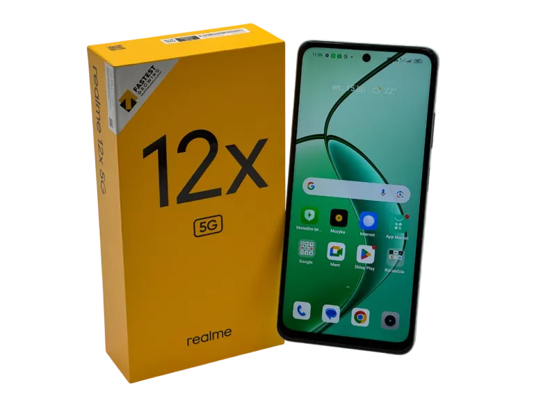 TELEFON REALME 12X 5G RMX3997 6/128GB 6,67'' GREEN - NA CZĘŚCI