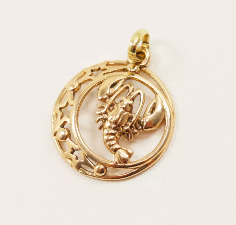 ZŁOTA ZAWIESZKA 585 ZNAK ZODIAKU RAK 1,01G