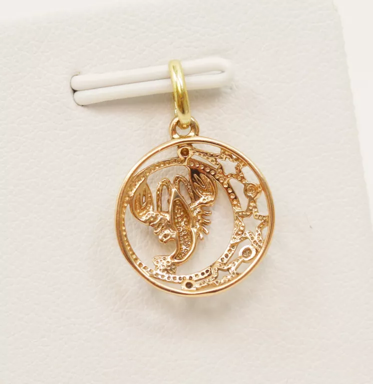 ZŁOTA ZAWIESZKA 585 ZNAK ZODIAKU RAK 1,01G