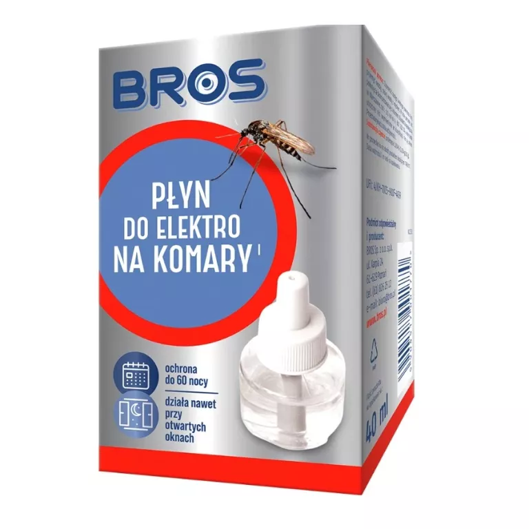 BROS PŁYN UZUPEŁNIAJĄCY DO URZĄDZENIA ELEKTRO, SKUTECZNA OCHRONA NA 60 NOC