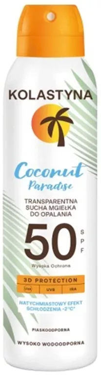 KOLASTYNA COCONUT PARADISE SUCHA MGIEŁKA OCHRONNA SPF50 150ML