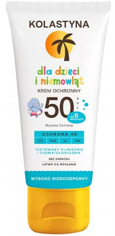 KOLASTYNA SUN KREM DO OPALANIA DLA DZIECI 50 SPF WODOODPORNY 75 ML