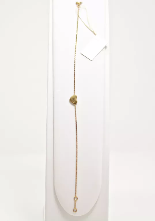ZŁOTA BRANSOLETKA SERCE P: 333 W: 0,92G. R: 19CM