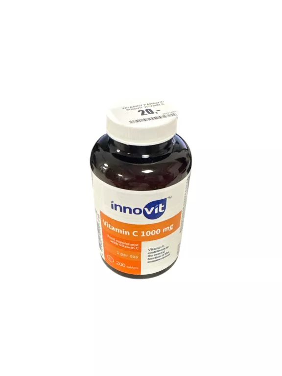 WITAMINY KAPSUŁKI INNOVIT VITAMIN C WITAMINA C 200 SZTUK DW:12.2026