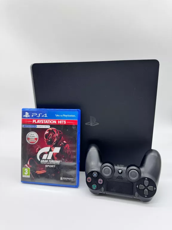 KONSOLA PS4 SLIM 500 GB + PAD + GRAN TURISMO SPORT