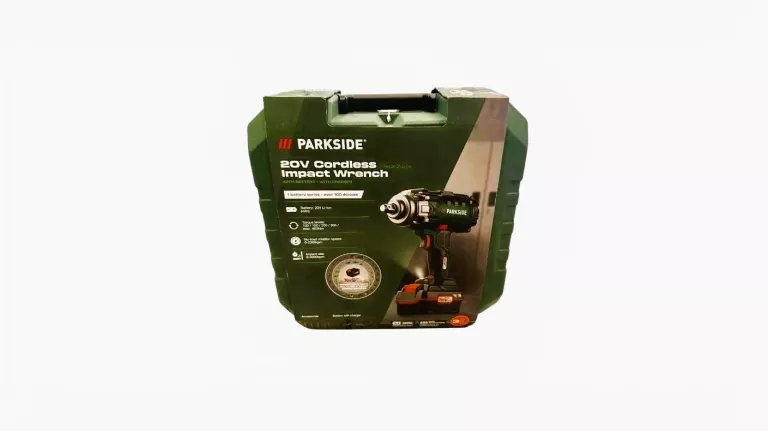 KLUCZ UDAROWY PARKSIDE PASSK 20-LI C4 + AKUMULATOR+ ŁAD