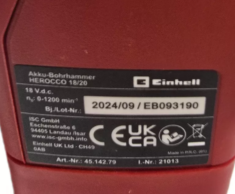 MŁOT UDAROWY EINHELL HEROCCO 18/20 2024R!