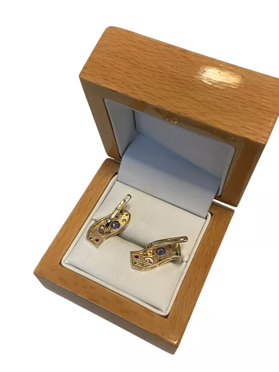 ZJAWISKOWE ZŁOTE KOLCZYKI 585 4,93G 2CM