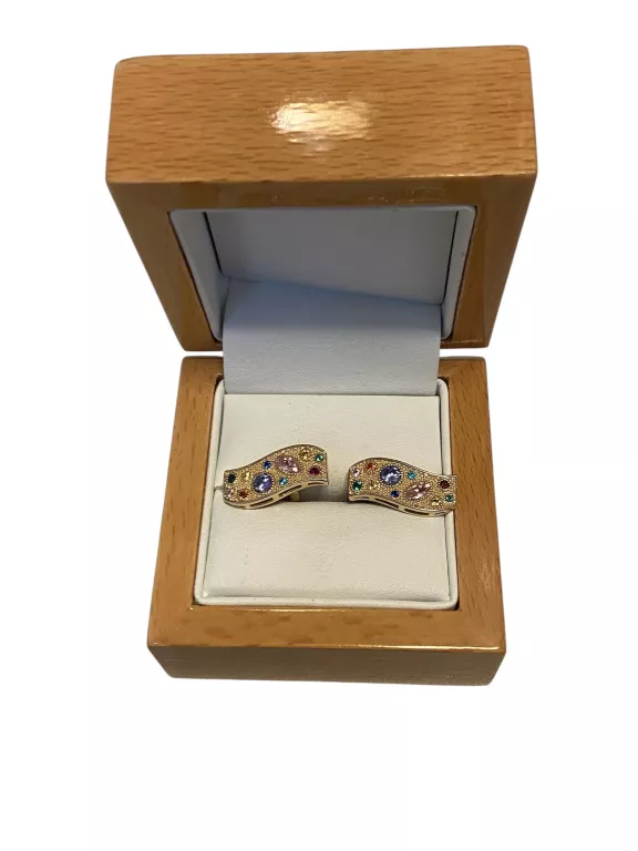 ZJAWISKOWE ZŁOTE KOLCZYKI 585 4,93G 2CM