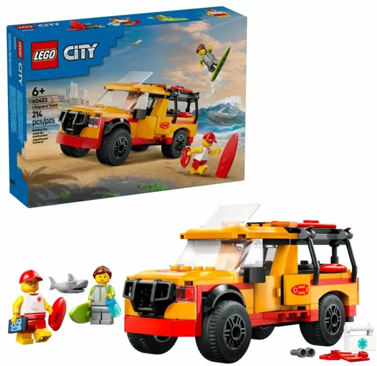 KLOCKI LEGO CITY 60453 FURGONETKA RATOWNIKÓW PLAŻOWYCH