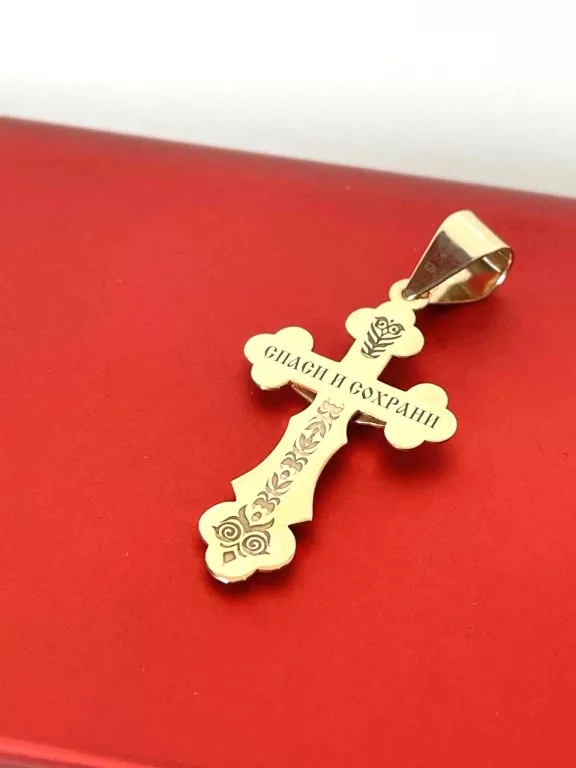 ZŁOTA ZAWIESZKA KRZYŻYK PR:585 W:1,8G DŁ:3CM