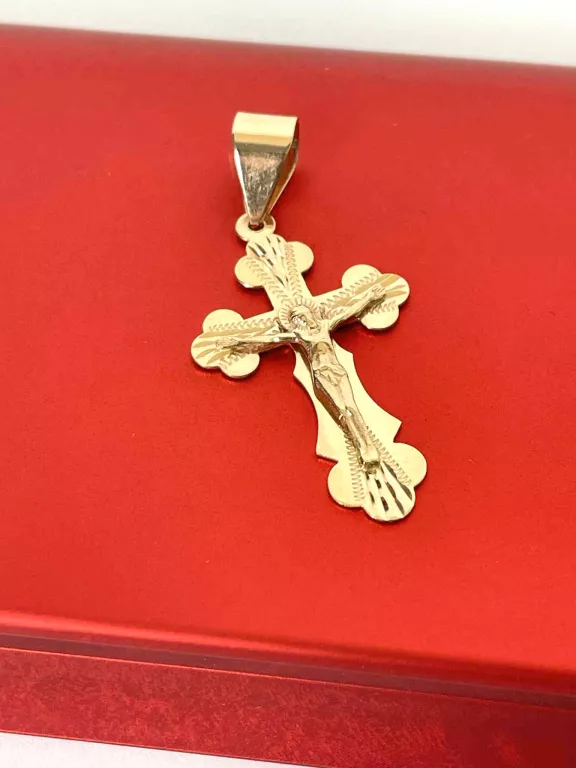 ZŁOTA ZAWIESZKA KRZYŻYK PR:585 W:1,8G DŁ:3CM