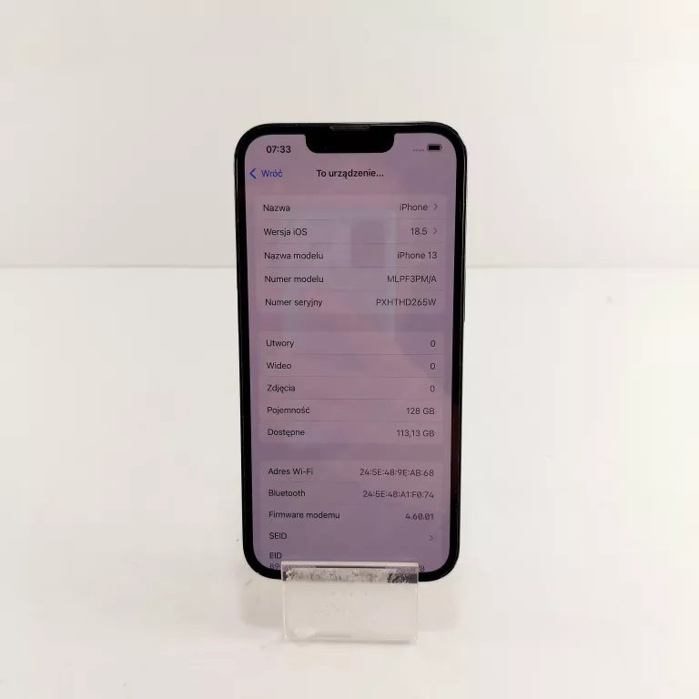 TELEFON IPHONE 13 4 GB / 128 GB KONDYCJA BATERI 86%