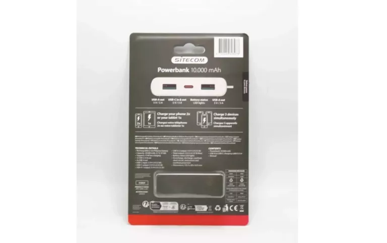 POWERBANK SITECOM 10000 MAH RÓŻOWY