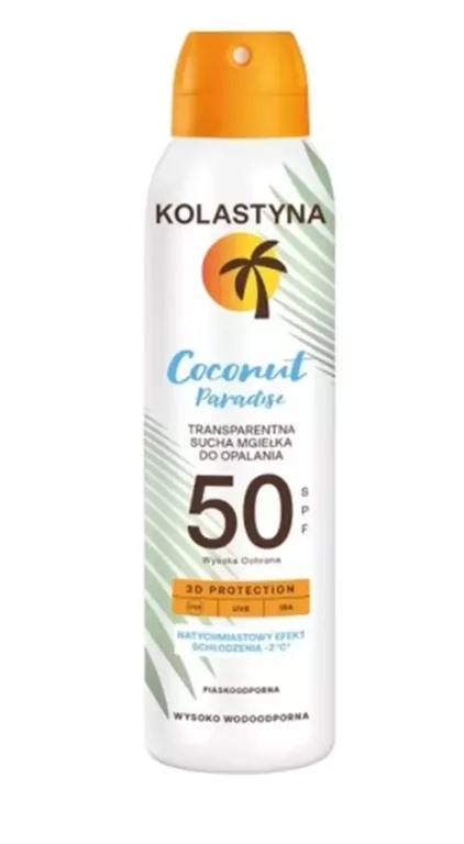 KOLASTYNA COCONUT PARADISE SUCHA MGIEŁKA OCHRONNA SPF50 150ML