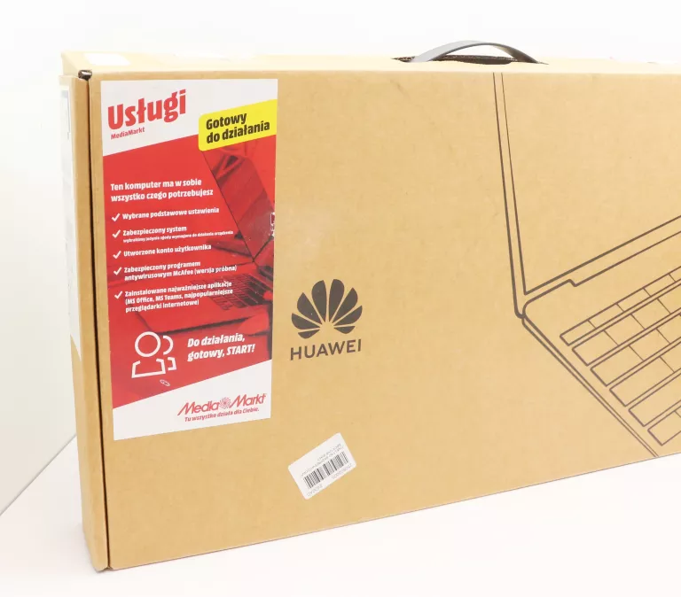 LAPTOP HUAWEI MATEBOOK D15 15,6 " INTEL CORE I3 8 GB / 256 GB SREBRNY