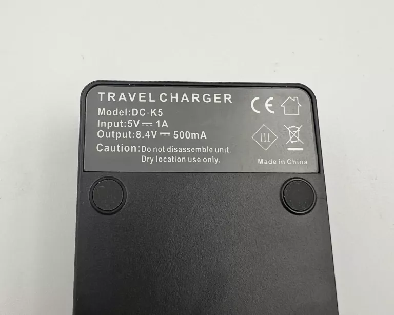 ŁADOWARKA DO BATERII DC K5 TRAVEL CHARGER