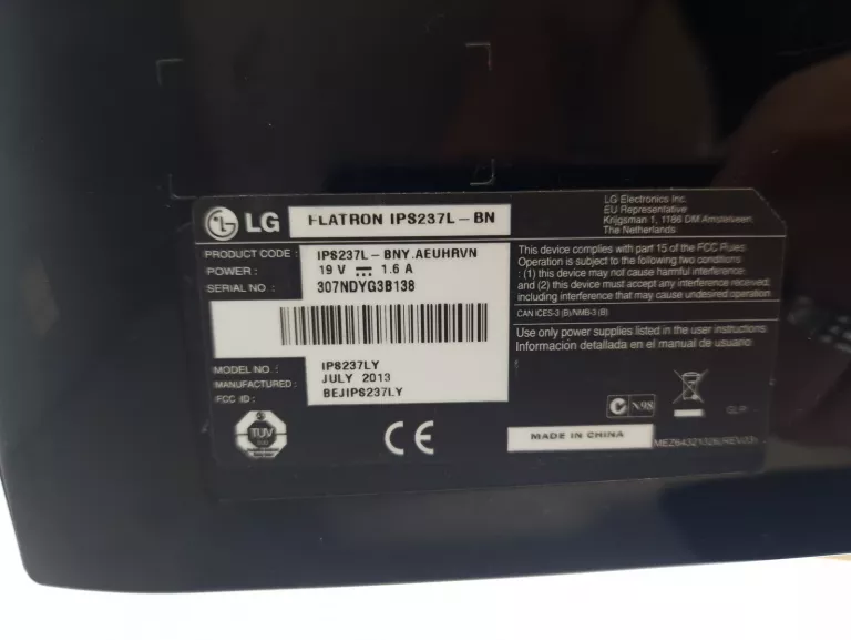 MONITOR LG IPS237L