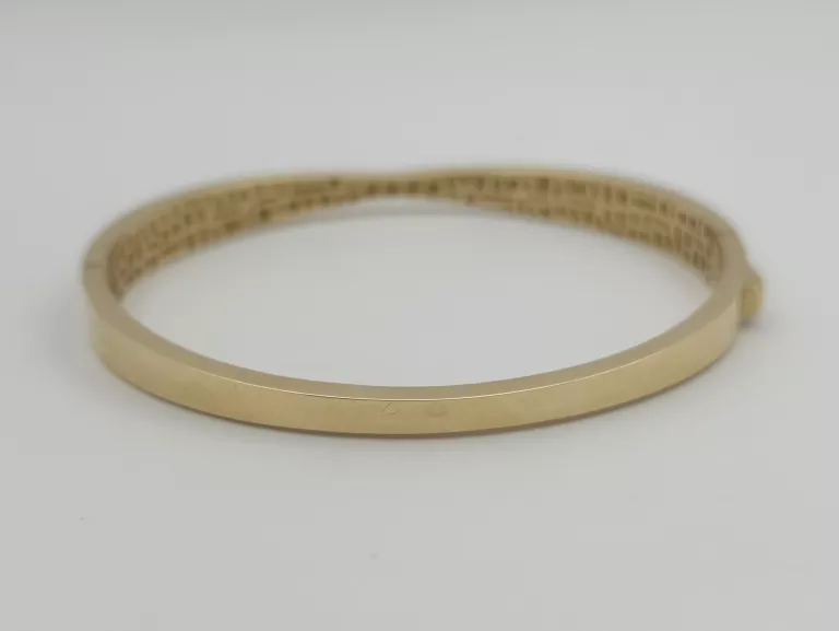ZŁOTA BRANSOLETKA SZTYWNA - 585 14K 20CM 9G