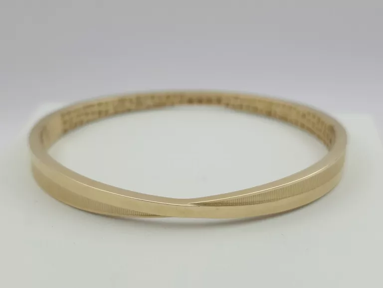 ZŁOTA BRANSOLETKA SZTYWNA - 585 14K 20CM 9G