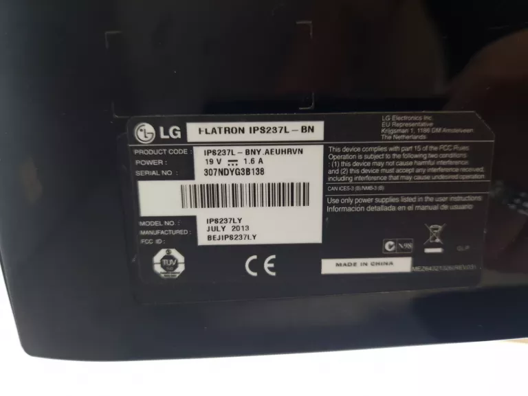 MONITOR LG IPS237L
