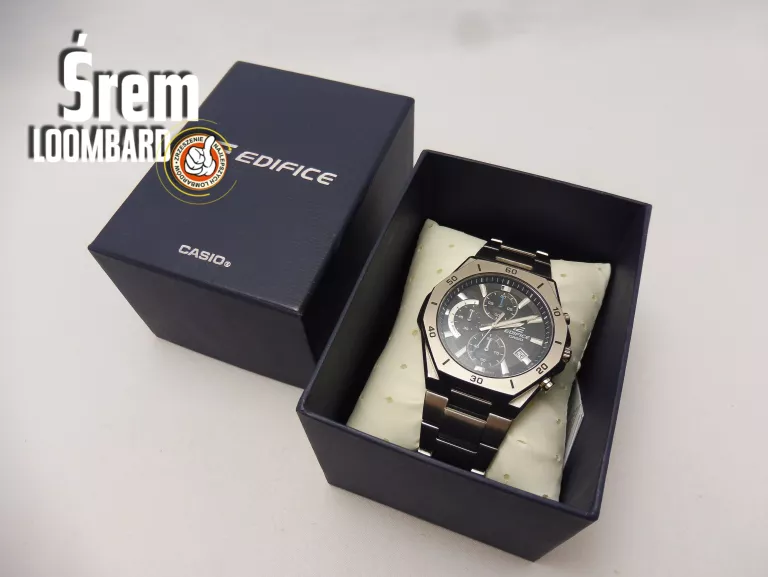 ZEGAREK CASIO EDIFICE EFB-680D-1AVUEF, KOMPLET, IGŁA STAN!