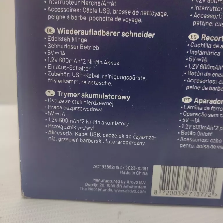 TRYMER CODE HOMME KOMPLET