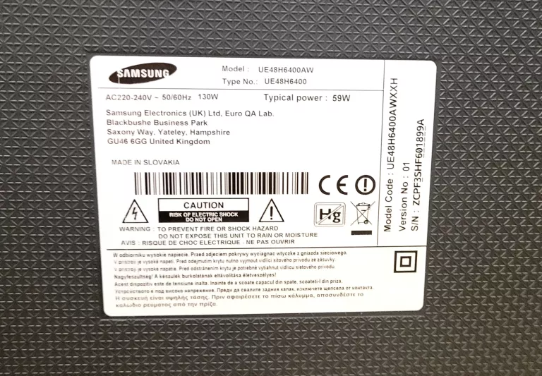 TELEWIZOR SAMSUNG UE48H6400AW