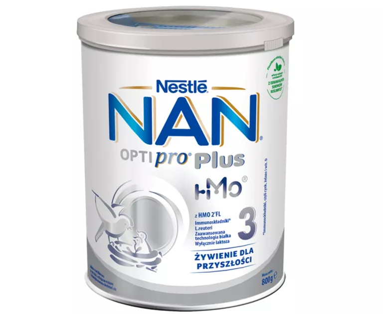 NAN OPTIPRO PLUS 3 HMO PRODUKT NA BAZIE MLEKA DLA MAŁYCH DZIECI 800 G