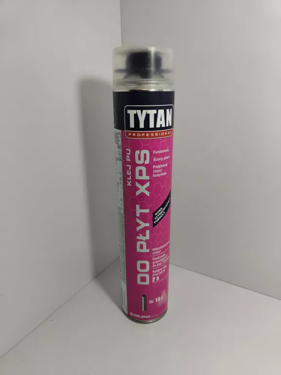 KLEJ PU DO STYROPIANU PŁYT XPS TYTAN PROFESSIONAL 750ML FUNDAMENTY FASADA
