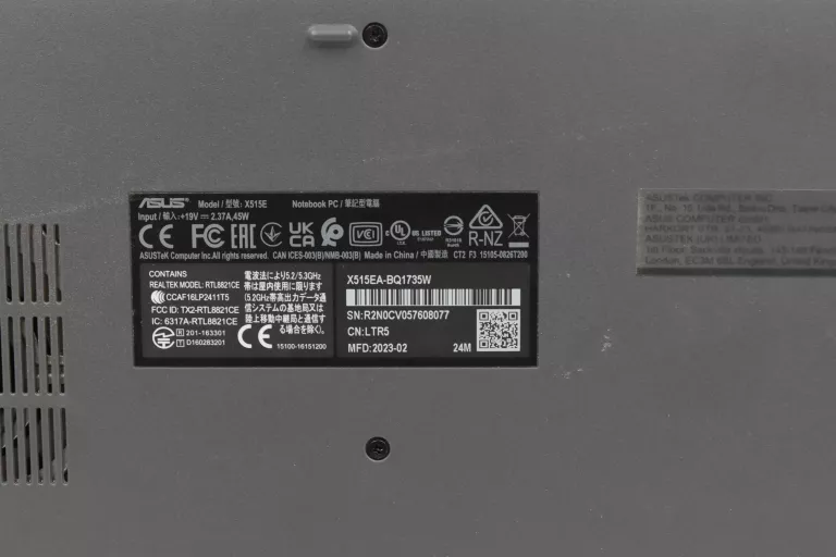 LAPTOP ASUS X515EA-BQ1735W I5-1135G7 8GB 256GB-SSD W11