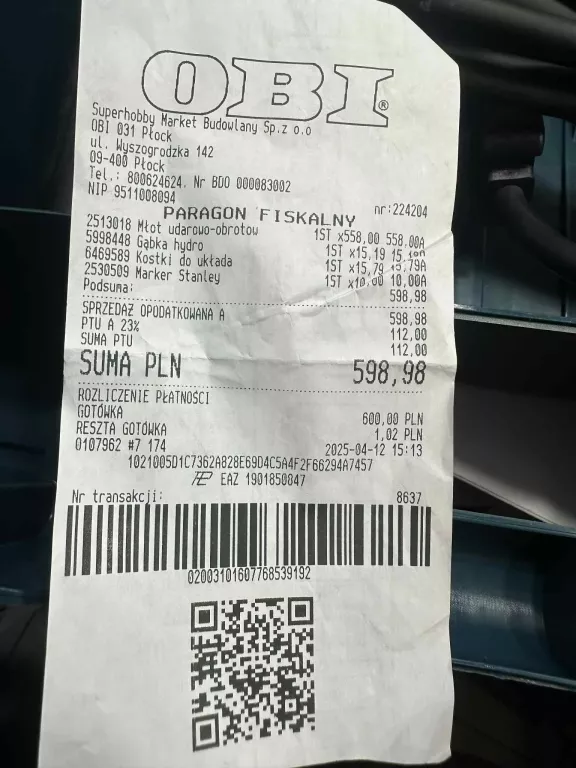 MŁOTOWIERTARKA GBH 240 BOSCH + WALIZKA + WIERTŁA PARAGON