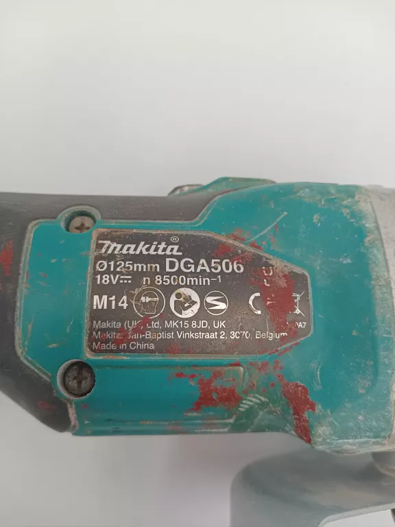 SZLIFIERKA KĄTOWA MAKITA DGA 506 + AKUMULATIR 5AH