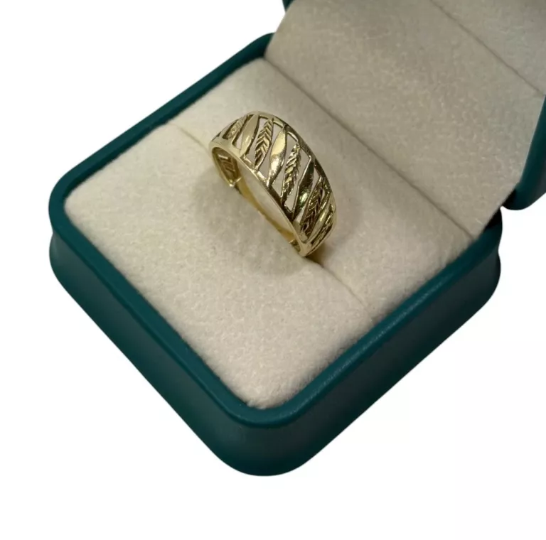 WYJĄTKOWY ZŁOTY PIERŚCIONEK 375 2.56G